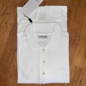 NWT Lacoste Womens Slim Fit WHITE